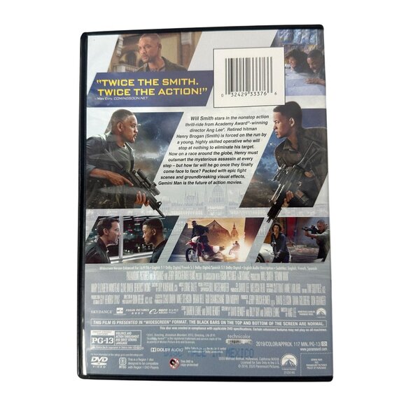 Gemini Man DVD 2019 Starring Will Smith Directed By Ang Lee Paramount Pictures A - Picture 2 of 6
